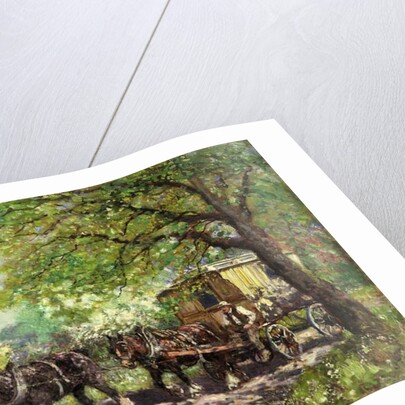 Two Horses and a Caravan by John Falconar Slater