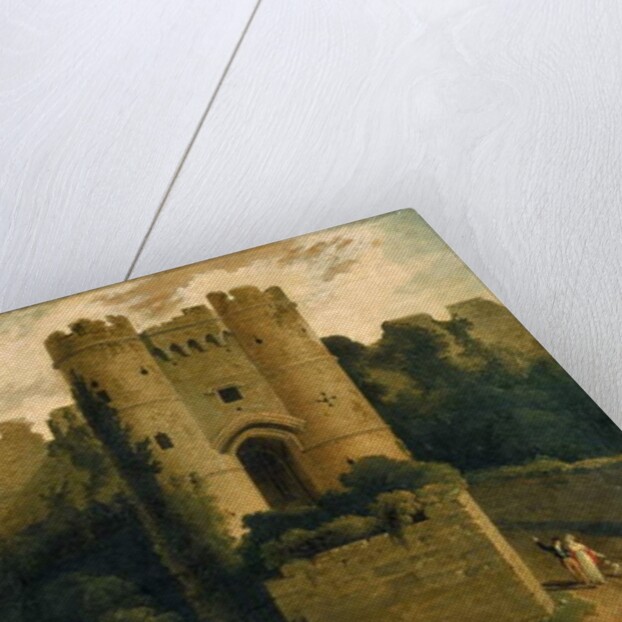 View of the Entrance of Carisbrooke Castle, Isle of Wight, 1815 by John Martin