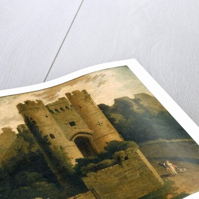 View of the Entrance of Carisbrooke Castle, Isle of Wight, 1815 by John Martin