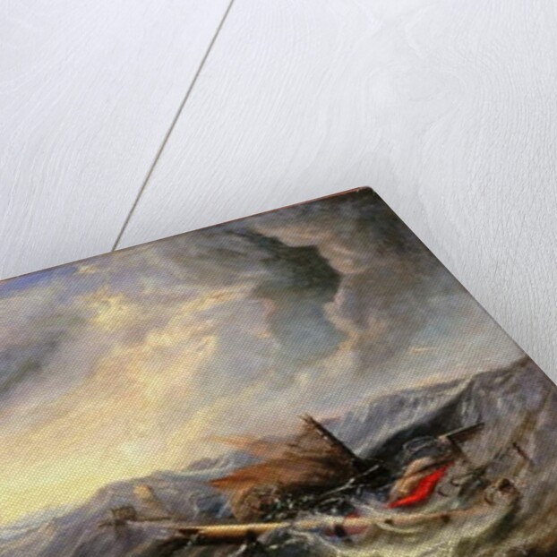 Seascape with Wreckage by John Wilson Carmichael