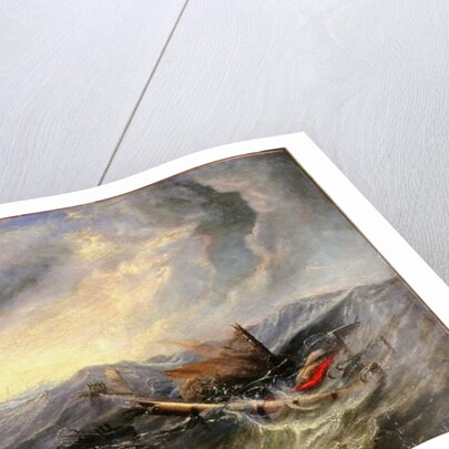 Seascape with Wreckage by John Wilson Carmichael