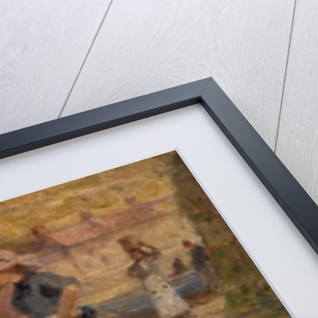 Harbour Scene with Fishermen by Robert Jobling