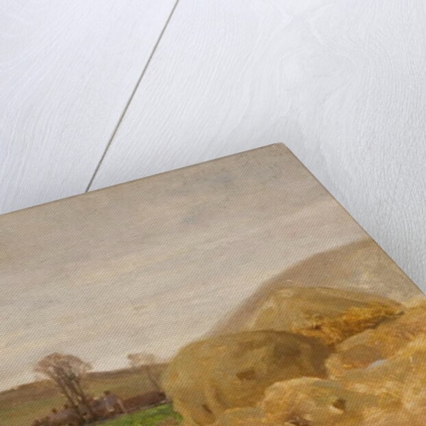 Landscape with Haystacks by Benjamin Haughton