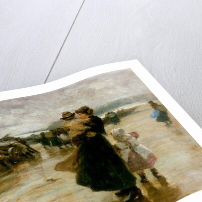 Hauling the Boats, 1890 by Robert Jobling