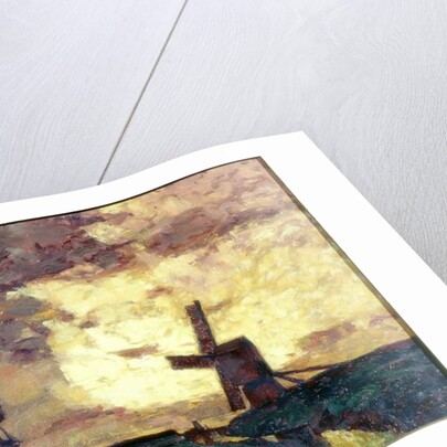 Windmill and Dyke by William Kiddier