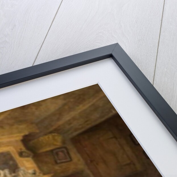 Interior, Woman Reading to Old Man, 1889 by Frank Stanley Ogilvie