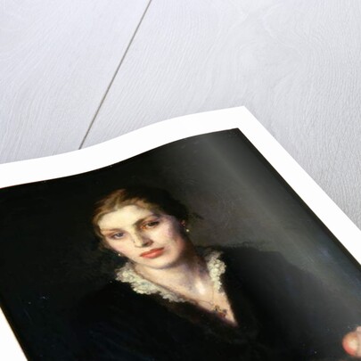 Lady with Fruit, 1917 by Dorothea Landau