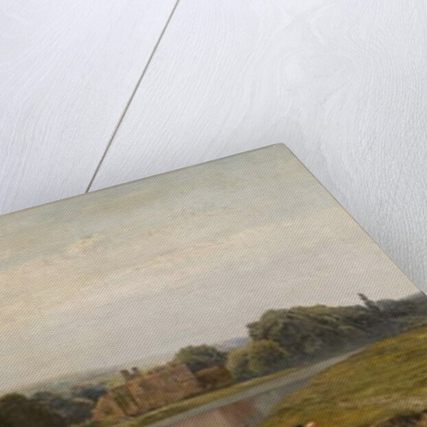 Summertime on the Thames, Bisham Church and Abbey, c.1875 by John Surtees