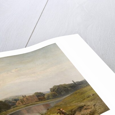 Summertime on the Thames, Bisham Church and Abbey, c.1875 by John Surtees