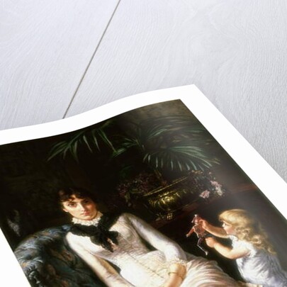 Sad News, c.1880-1883 by Edgard Farasyn