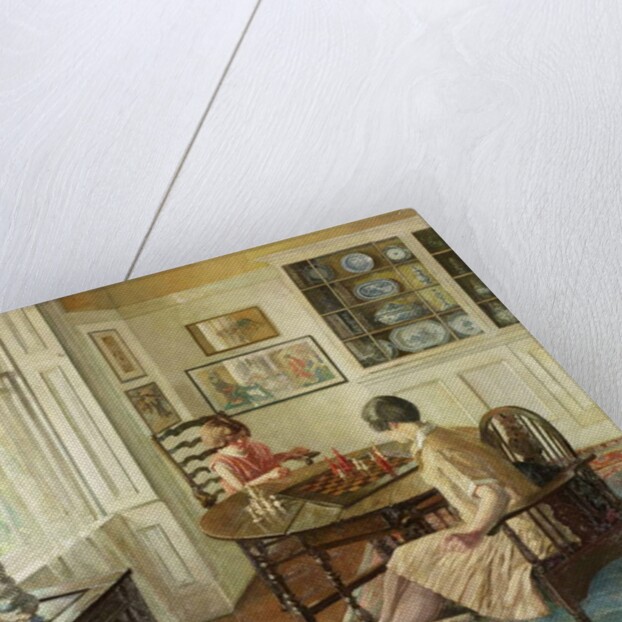 A Lesson in Chess, 1931-c.1933 by Allan Douglass Mainds