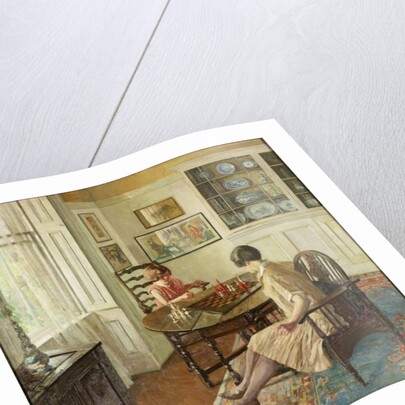 A Lesson in Chess, 1931-c.1933 by Allan Douglass Mainds