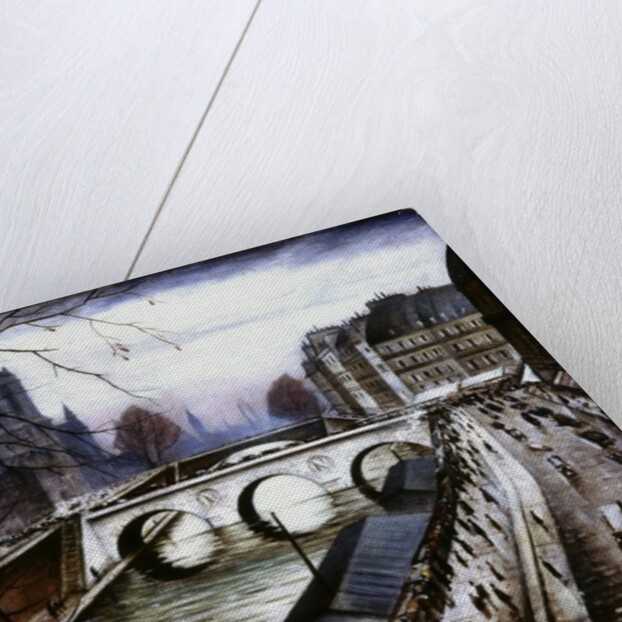 Notre Dame de Paris from Quai des Grands Augustins by Christopher Richard Wynne Nevinson