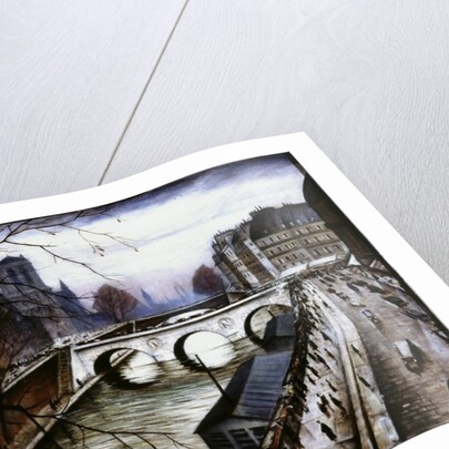 Notre Dame de Paris from Quai des Grands Augustins by Christopher Richard Wynne Nevinson