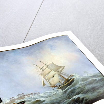 The Brig 'Brotherly Love' and Tug 'William', 1875 by John Scott