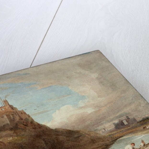 View of Holy Island Castle by John Varley