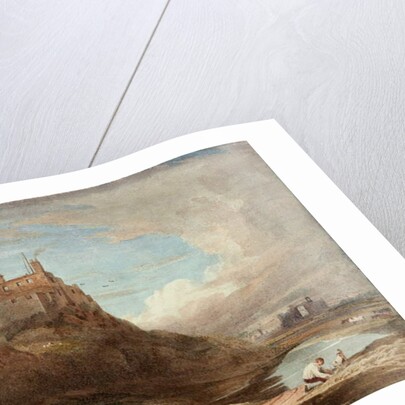 View of Holy Island Castle by John Varley