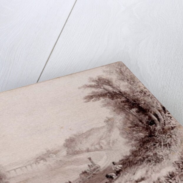 The River Wall at Wylam Scars by John Wilson Carmichael