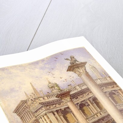 Library of St Mark's Square, Venice, 1868 by Myles Birket Foster