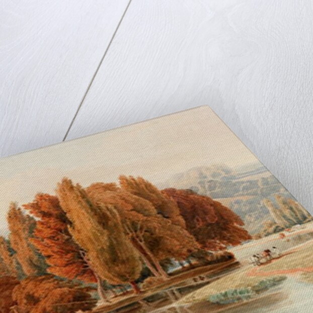 An Island on the Thames near Park Place, Oxfordshire by William Havell