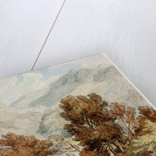 View from Shore of Keswick Lake by Ramsay Richard Reinagle