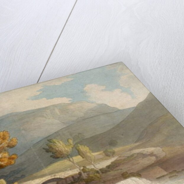 Bridge and Waterfall near Llyngwellyn by Francis Towne