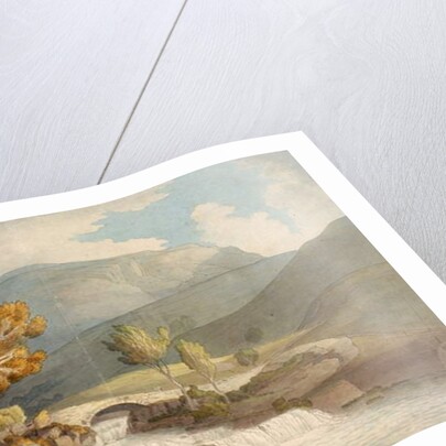 Bridge and Waterfall near Llyngwellyn by Francis Towne