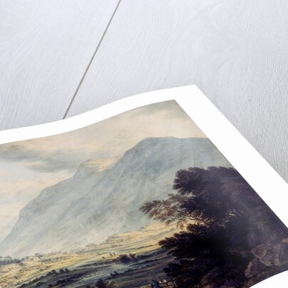 Near Capel Curig, with a view of Mount Snowdon, Wales by John Glover