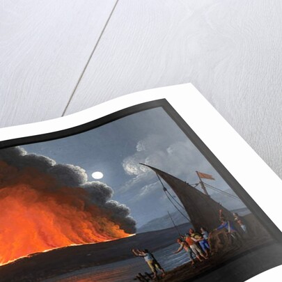 Vesuvius, eruption of 1810 by Italian School