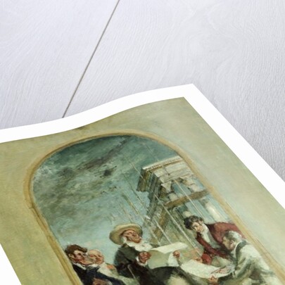 Sketch for 'The Four Founders of University College', 1922 by Henry Tonks