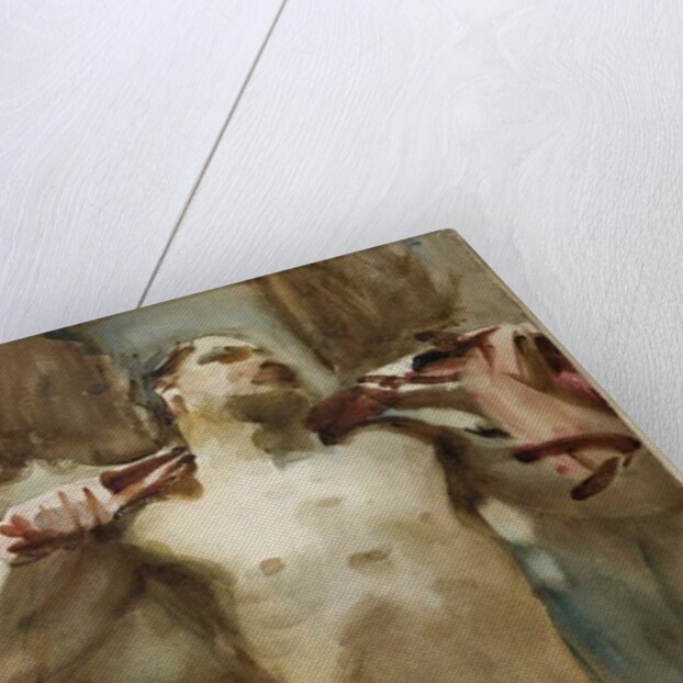 Study of a Male Nude Figure by John Singer Sargent