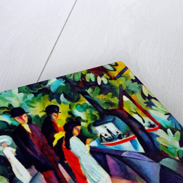 Walkers on the bridge, 1912 by August Macke