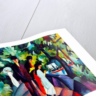 Walkers on the bridge, 1912 by August Macke