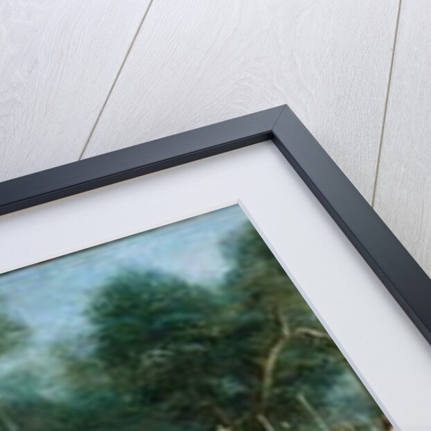 Convent garden and shrine, France, c.1870 by French School