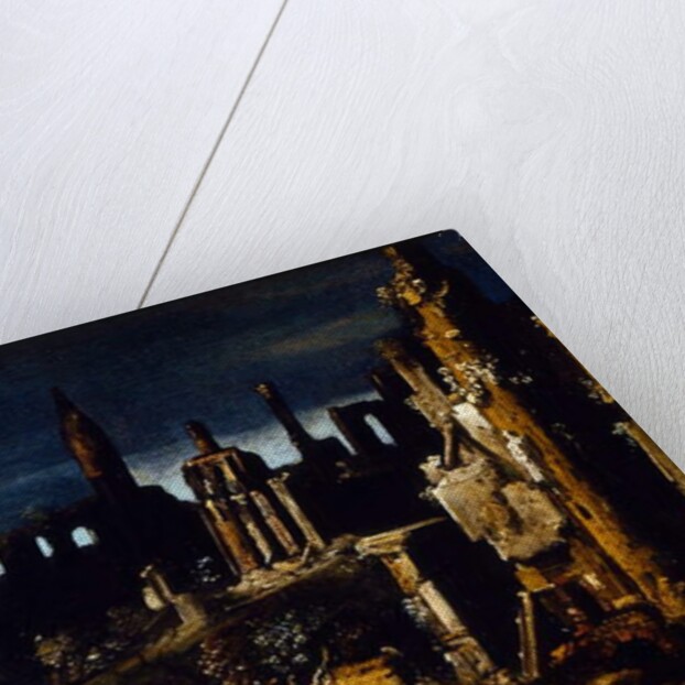 Town in ruins by Desiderio Monsu