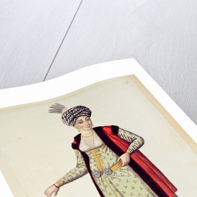 Woman from Rumelia, Ottoman period, third quarter of 18th century by French School