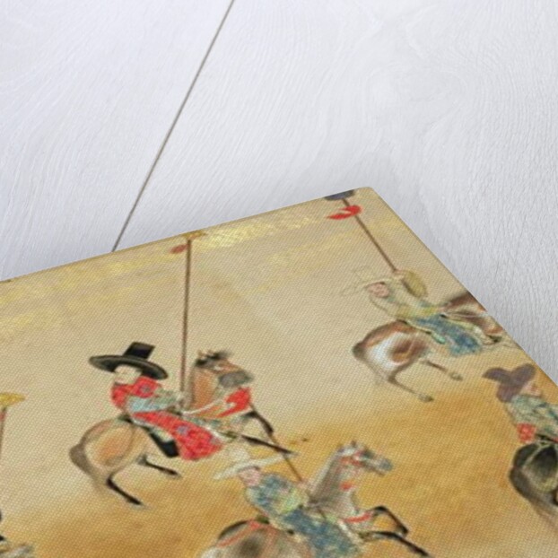 Sixth Korean Embassy to Japan in Meireki 1 at the time of Tokugawa Ietsuna's succession in 1651, possibly by Kano Masunobu by Japanese School