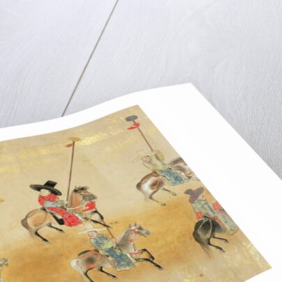 Sixth Korean Embassy to Japan in Meireki 1 at the time of Tokugawa Ietsuna's succession in 1651, possibly by Kano Masunobu by Japanese School