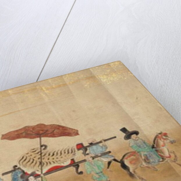 Sixth Korean Embassy to Japan in Meireki 1 at the time of Tokugawa Ietsuna's succession in 1651, possibly by Kano Masunobu by Japanese School