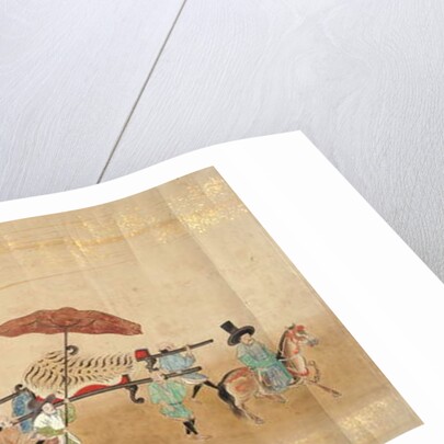 Sixth Korean Embassy to Japan in Meireki 1 at the time of Tokugawa Ietsuna's succession in 1651, possibly by Kano Masunobu by Japanese School