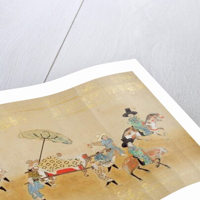 Sixth Korean Embassy to Japan in Meireki 1 at the time of Tokugawa Ietsuna's succession in 1651, possibly by Kano Masunobu by Japanese School