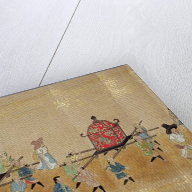 Sixth Korean Embassy to Japan in Meireki 1 at the time of Tokugawa Ietsuna's succession in 1651, possibly by Kano Masunobu by Japanese School