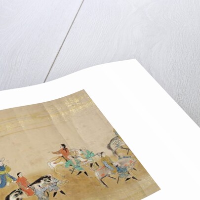 Sixth Korean Embassy to Japan in Meireki 1 at the time of Tokugawa Ietsuna's succession in 1651, possibly by Kano Masunobu by Japanese School