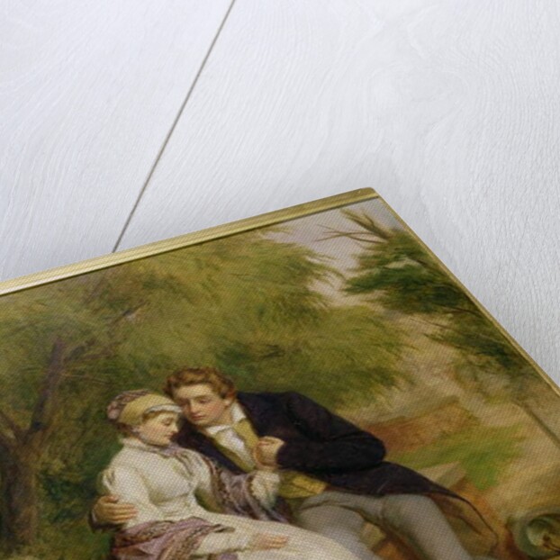 The Lover's Seat: Shelley and Mary Godwin in Old St. Pancras Churchyard, 1877 by William Powell Frith