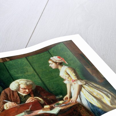 Dr Johnson at Cave's the Publisher, 1854 by Henry Wallis