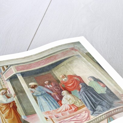 The Resurrection of Tabitha, c.1425-28 by Tommaso Masolino da Panicale