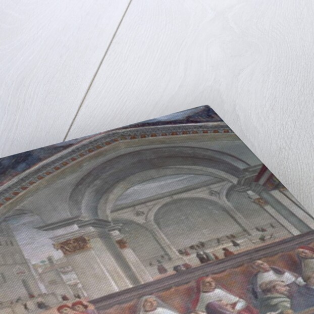 The Loggia and Palazzo della Signoria, Sassetti Chapel, 1483 by Domenico (1449-94) Ghirlandaio