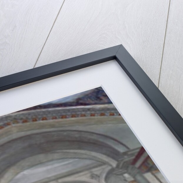 The Loggia and Palazzo della Signoria, Sassetti Chapel, 1483 by Domenico (1449-94) Ghirlandaio