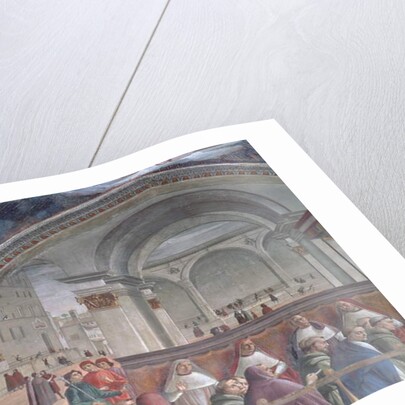 The Loggia and Palazzo della Signoria, Sassetti Chapel, 1483 by Domenico (1449-94) Ghirlandaio