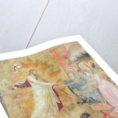 Detail of 'The Descent from the Cross', Capellone degli Spagnoli, 1365-67 by Andrea di Bonaiuto (fl.1343-77)